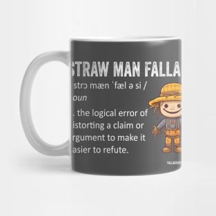 Straw Man Fallacy definition Mug